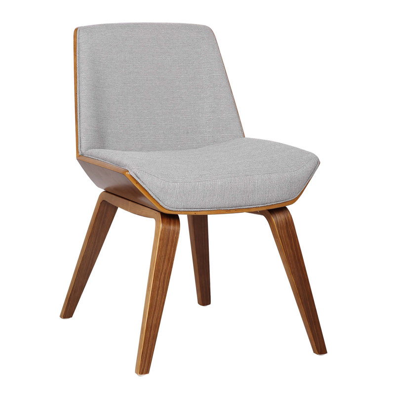 Terence 46cm H Polyester Blend Upholstered Side Chair, Grey