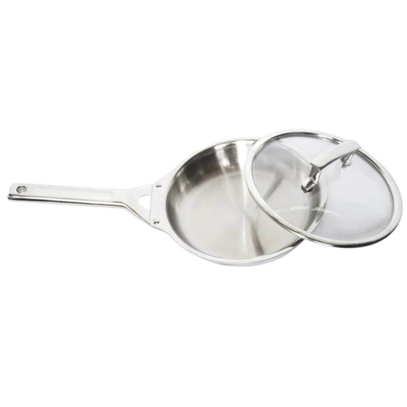 Gourmet Stainless Steel Saute Pan with Lid