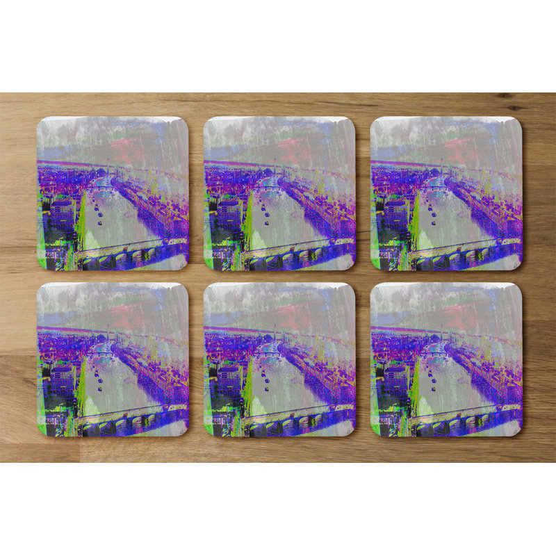 Square 6 Piece Coaster Set