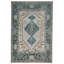 Machine Washable Dark Blue Traditional Persian Style Distressed Living Room Area Rug-86794736