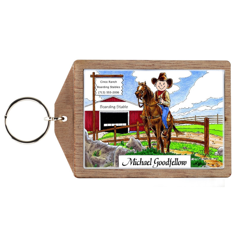 Porte-clés personnalisé Cowboy