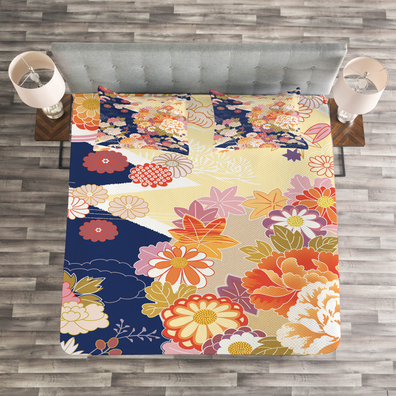 Adest Bedspread Set with Pillow Sham, 220 x 264 cm Bedspread - 2 Shams
