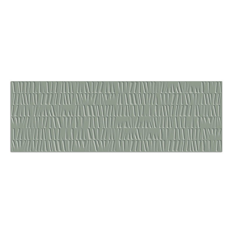 Carrelage mural en porcelaine 3D 12 po x 36 po Solara, Forest Green