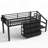 Low Loft Bed with Multi-Storage Spaces, Including Fabric Drawers, Fabric Shelves, Storage Stairs, and Integrated Lights-823143296