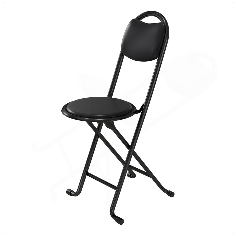 Tabouret pliant 4 pièces avec dossier, tabouret pliant rembourré et rembourré, chaises pliantes portatives pour l'extérieur