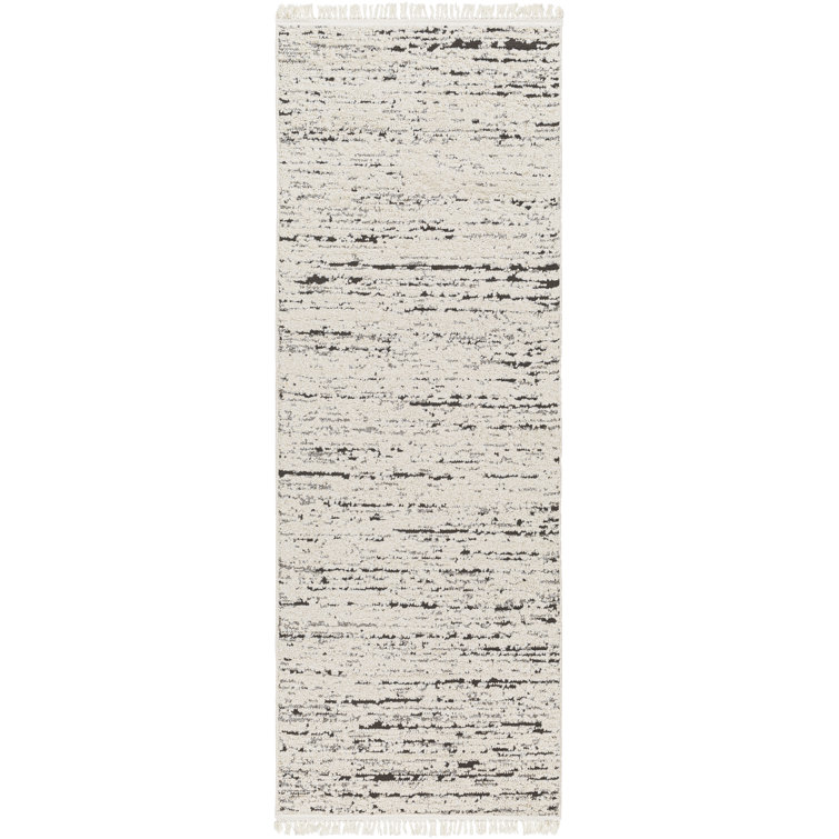 17 Stories Ollie Striped Taupe Area Rug & Reviews | Wayfair