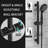 12 Inch Rain Shower Head And Handheld 6-Spray Combo Set With Slide Bar-120394200