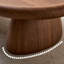 Table basse rétro et niche en bois