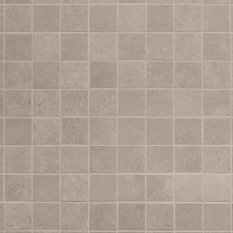 Stoneside 2x2 Porcelain Matte Mosaic Tile, Cream Beige