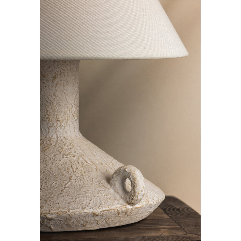 Passage 11.5" 1-Light Linen Rechargeable Table Lamp by Lauren Liess for Troy Lighting