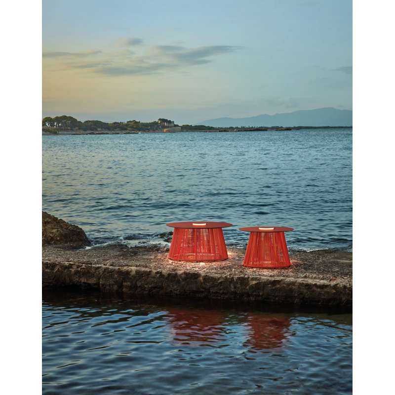 Table d'extérieur à DEL Nit, Terre cuite, Orange, 23.62"
