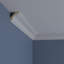 Moulure à couronne lisse Eris H 2 1/4 po x P 2 1/4 po x F 3 po x L 94 1/2 po