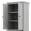 Armoire de rangement autoportante avec 2 portes et 4 tiroirs pour la salle de bain, le bureau, la cuisine, la tablette réglable de l'armoire garde-manger, panneau de fibres à densité moyenne avec finition peinte-3683411