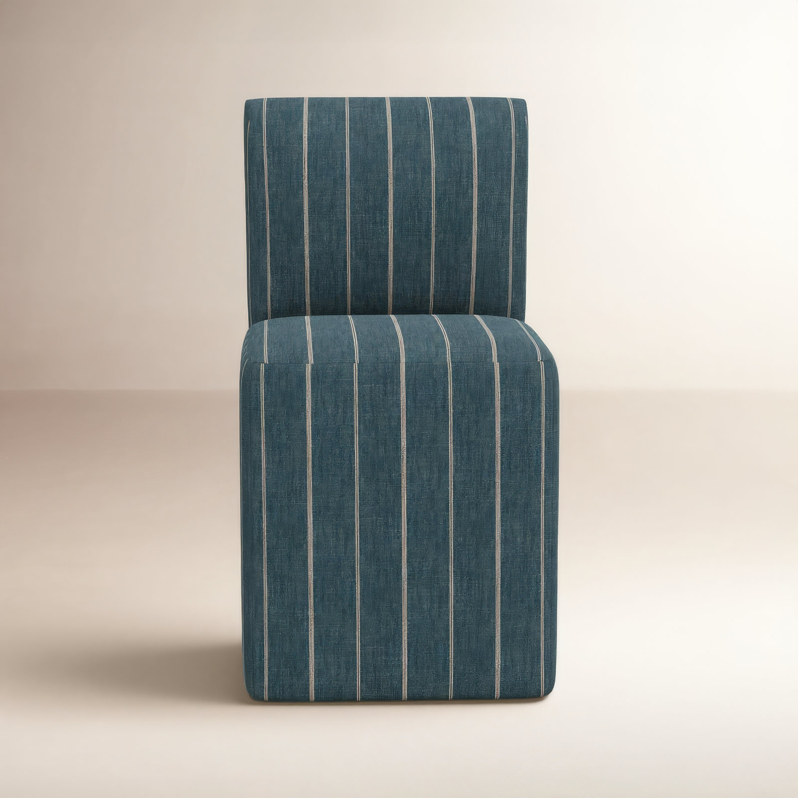 Mendy Parsons Dining Chair, Fritz Indigo Stripe