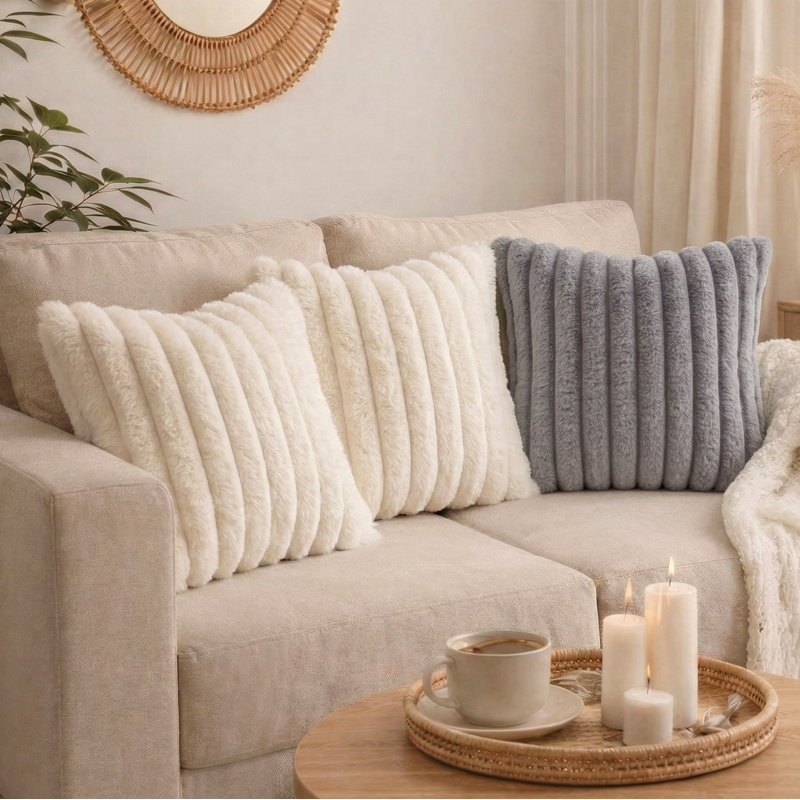 Coussin 18 po, Gris