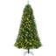 7' H Lighted Artificial Spruce Christmas Tree