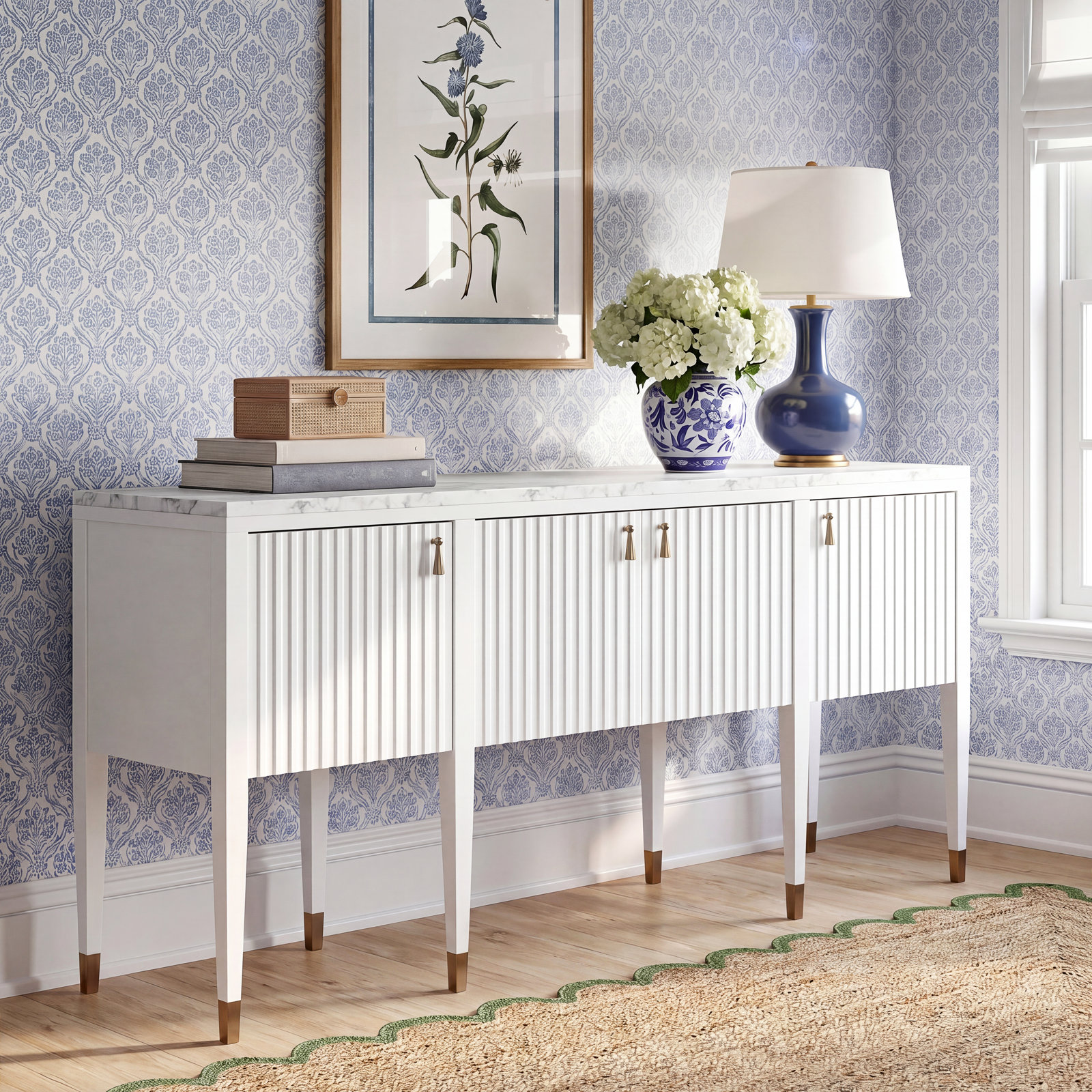 Eave Sundrenched Oak Sideboard, White