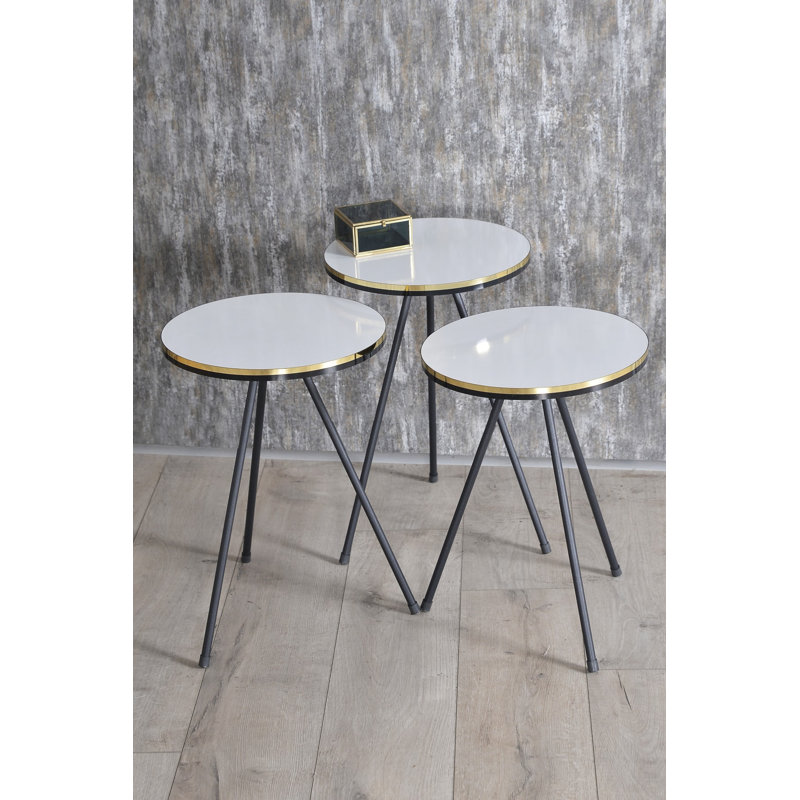 Corliss 14cm Console Table, White