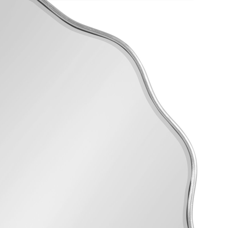 Miroir mural Francina, Argent, 26 po x 26 po