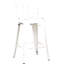 Tabourets de bar en métal avec dossier à seau et 4 pieds, tabourets de bar (ensemble de 2)-125536638-125536634