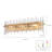 26.5" Icicles Vanity in Brass with Handmade Textured Glass Rods