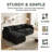 105" Modular L-Shape Sectional with Ottoman, Soft Chenille Fabric, 3-Seat-1438868636