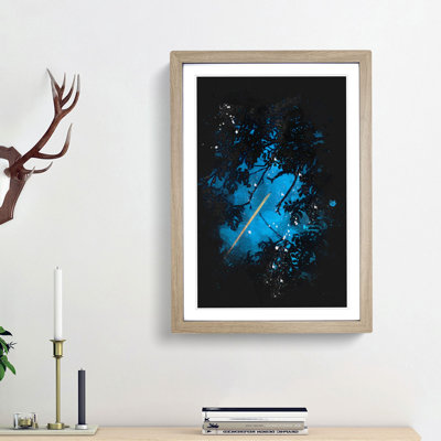 Airplane Through the Trees - Picture Frame Painting Print