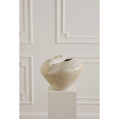 Premium Ceramic Wabi Sabi Wave Vase
