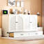 Grand lit escamotable avec grands tiroirs-133410445