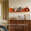 Eliyah Metal Floating Shelf, Wall Shelf, Wall Mounted Metal Shelves with Unique Design-1666793961