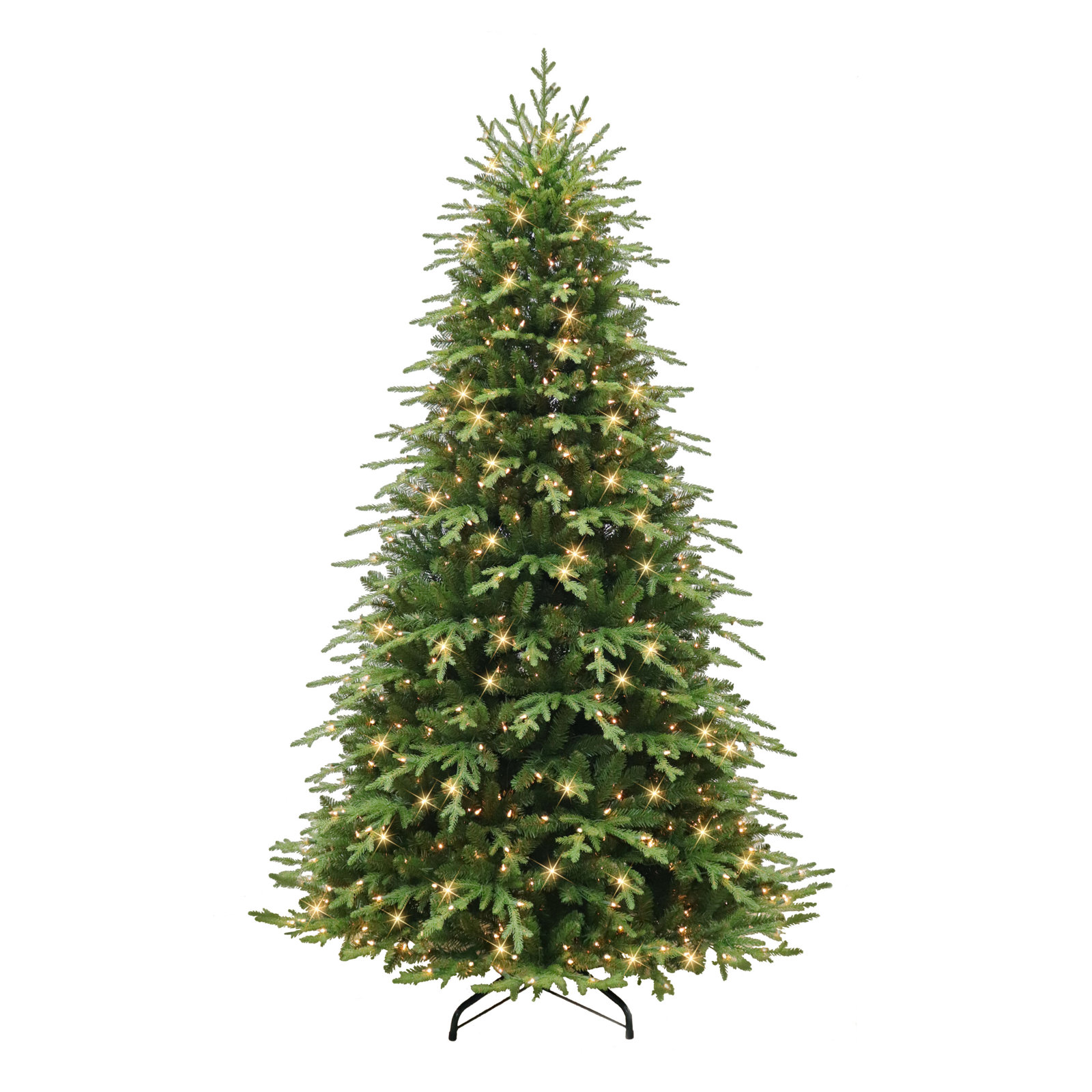 90' Lighted Artificial Fir Christmas Tree