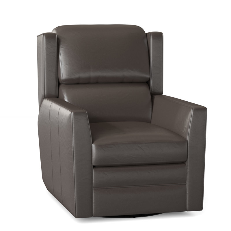 Samuel Recliner, Empyrean Tweed Genuine Leather, Power