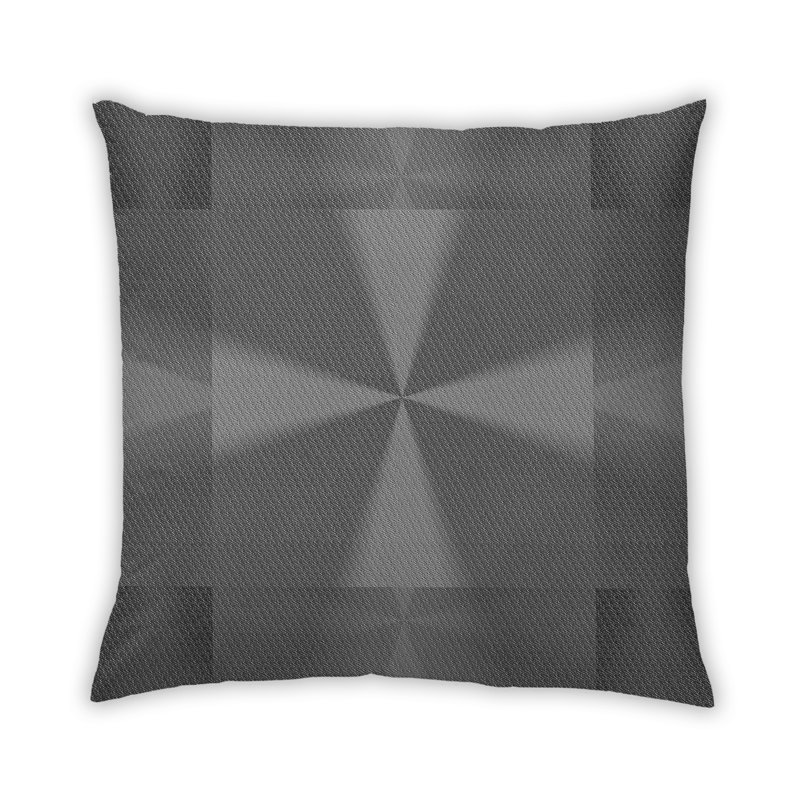 Housse et insert de coussin carré Hubertine, Synthétique, Bleu