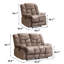 Ensemble de meubles de salon inclinables 3 pièces avec fauteuil inclinable et causeuse double-2061589859