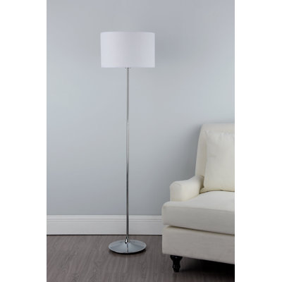 Dimmick 156cm Polished Chrome Traditional Floor Lamp