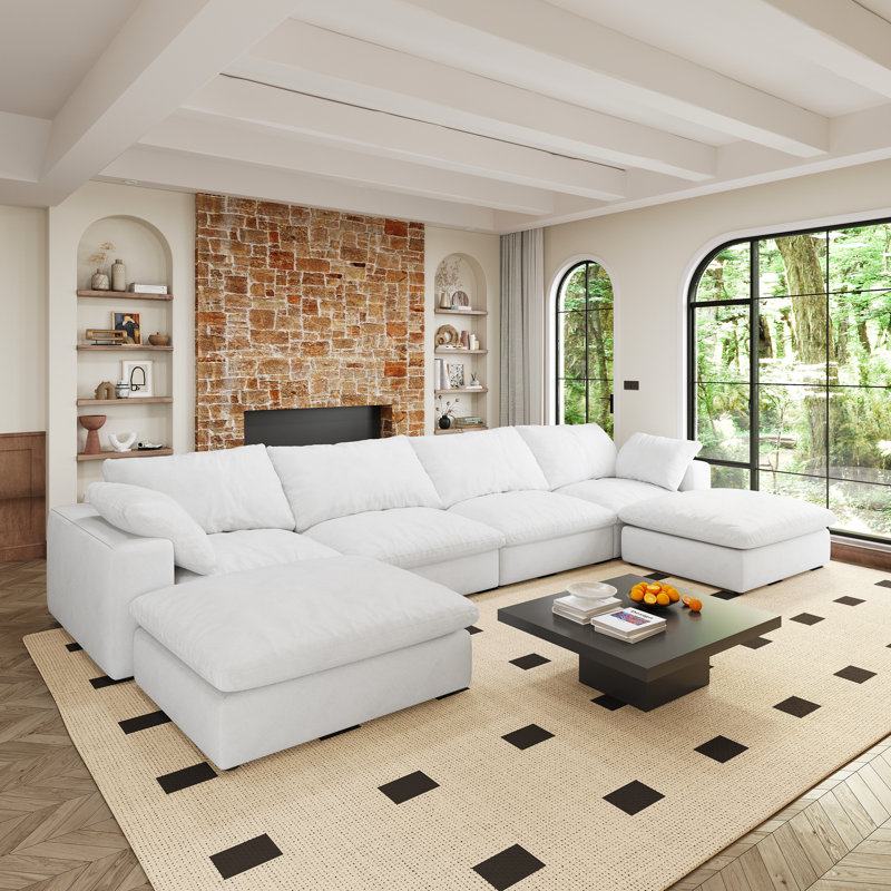 Canapé modulaire 6 places Cloud