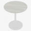 Table basse de 27,6 pouces de style Mid-Century moderne, pouvant accueillir de 2 à 4 personnes, dotée d'un plateau rond en marbre veiné de blanc, parfaite pour divers espaces.-1359889859-1359889856-1359889861