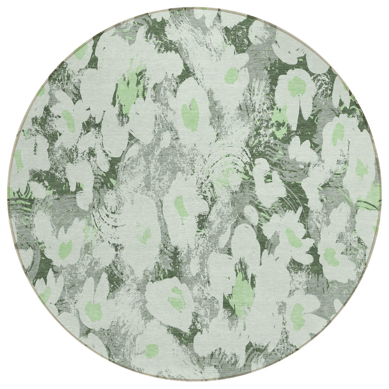 Tapis d'intérieur rond 8 po