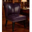 Fauteuil d'appoint en cuir 25,6 po x 27,2 po x 32,8 po avec méridienne et garniture de rivet pour la réception de la chambre à coucher