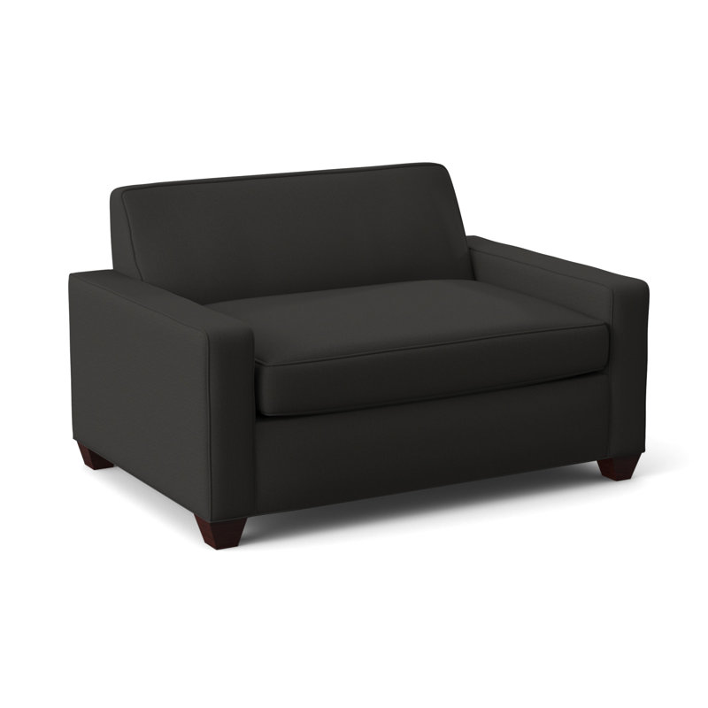 Avery Upholstered Accent Chair, Empire Mahogany, Dorset Black