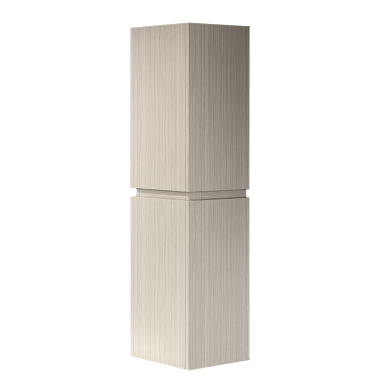 Rouillard Solid Wood Linen Cabinet, Gray