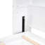 Grand lit escamotable mural avec tablettes