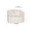 Fauteuil d'appoint pivotant en sherpa blanc Rory
