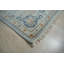 Tapis traditionnel en laine noué à la main bleu clair Makhyia