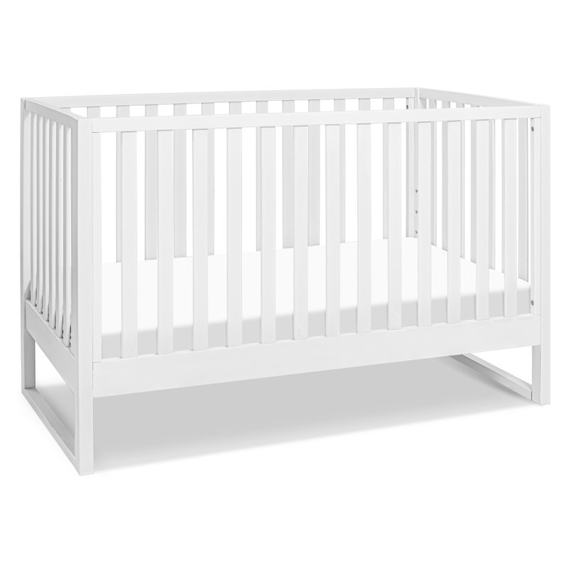 Hunter 3 in 1 Convertible Crib, White