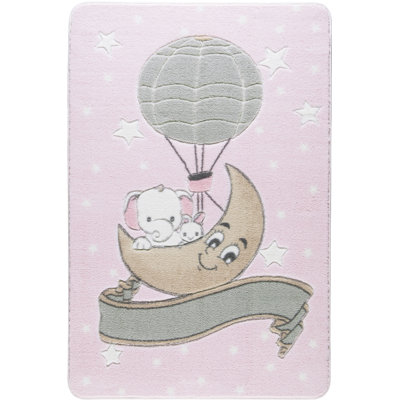 Guernon Pink/Grey Rug