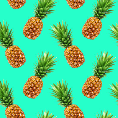 Anzell, motif d'ananas sur toile par Xamtiw