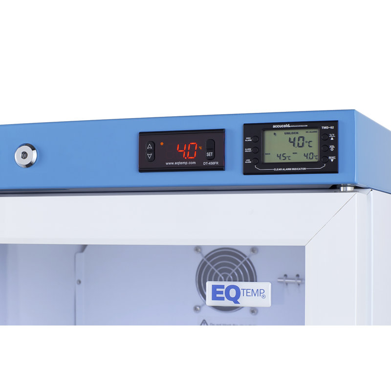 EQtemp 24" Wide Upright Healthcare Refrigerator, Left Handed