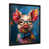 Black Single Picture Framed Canvas