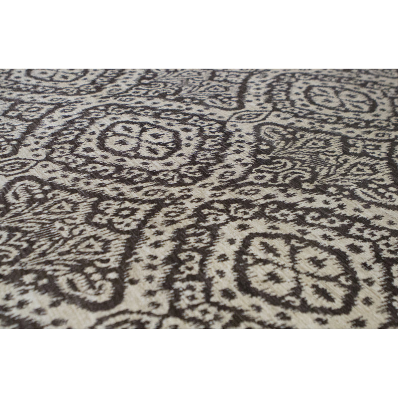 Sultanabad Hand-Knotted High-Quality Ivory and Brown Area Rug